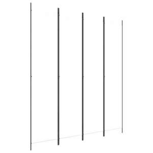 vidaXL 4 paneles fehér szövet térelválasztó 200x220 cm kép
