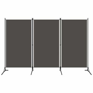 vidaXL antracitszürke 3 paneles paraván 260 x 180 cm kép