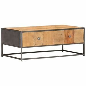 vidaXL tömör újrahasznosított fa dohányzóasztal 50 x 35 cm kép
