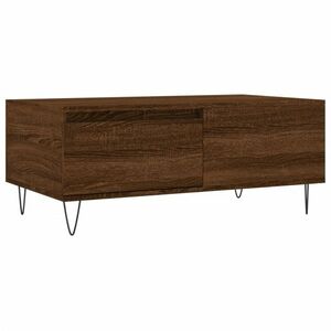 vidaXL barna tölgyszínű szerelt fa dohányzóasztal 90x50x36, 5 cm kép
