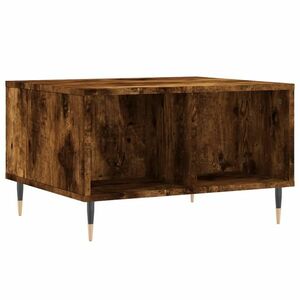 vidaXL füstös tölgy színű fatermék dohányzóasztal 60x50x36, 5 cm kép