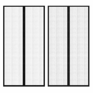 vidaXL Rovar Ajtó Függöny Tépőzáras Szalaggal Ellátott 210x100 cm 2 db kép