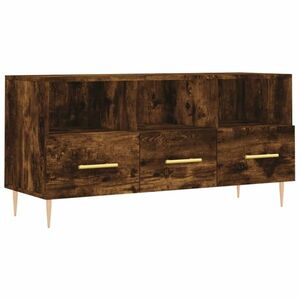 Füstös tölgy színű szerelt fa tv-szekrény 102 x 36 x 50 cm kép