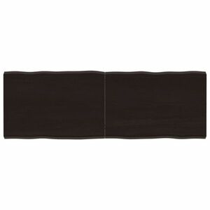 vidaXL sötétbarna kezelt tömör asztallap 140x50x(2-4) cm kép