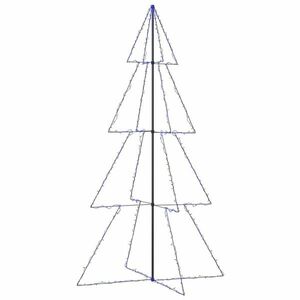 vidaXL 360 LED-es beltéri/kültéri kúp alakú karácsonyfa 143 x 250 cm kép