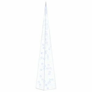 vidaXL dekoratív kék fényű LED-es akril fénykúp 90 cm kép