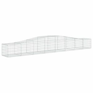 vidaXL íves horganyzott vas gabion kosár 400x50x40/60 cm kép
