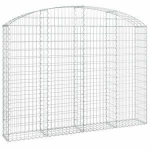 Íves horganyzott vas gabion kosár 200x30x140/160 cm kép