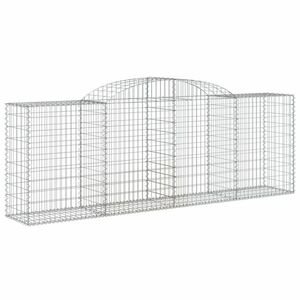 Íves horganyzott vas gabion kosár 300 x 50 x 100/120 cm kép