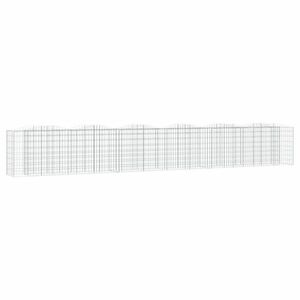 vidaXL íves horganyzott vas gabion magaságyás 600 x 50 x 100 cm kép