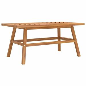 vidaXL tömör akácfa dohányzóasztal 100 x 50 x 45 cm kép