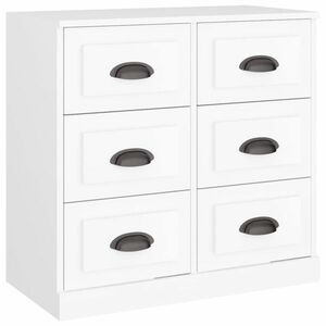 vidaXL fehér szerelt fa tálalószekrény 70x35, 5x67, 5 cm kép