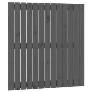 vidaXL szürke tömör fenyőfa fali fejtámla 82, 5x3x90 cm kép