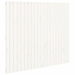 vidaXL fehér tömör fenyőfa fali fejtámla 127, 5x3x110 cm kép