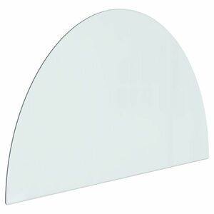 vidaXL félkör alakú kandalló-üveglap 800 x 500 mm kép