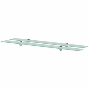 vidaXL 2 db lebegő üvegpolc 100 x 10 cm 8 mm kép