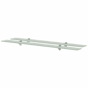 vidaXL 2 db lebegő üvegpolc 100 x 10 cm 8 mm kép