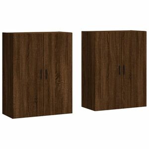 vidaXL 2 db barna tölgy színű faliszekrény 69, 5 x 34 x 90 cm kép