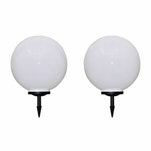 vidaXL 2 db kültéri gyalogjáró LED-lámpa cölöppel 50 cm kép