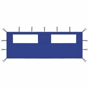 vidaXL kék ablakos pavilonfal 6 x 2 m kép