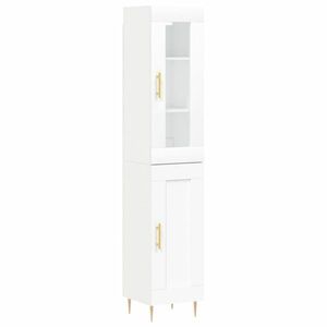 vidaXL fehér szerelt fa magasszekrény 34, 5x34x180 cm kép