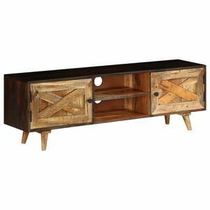 vidaXL tömör mangófa TV-szekrény 140 x 30 x 30 cm kép