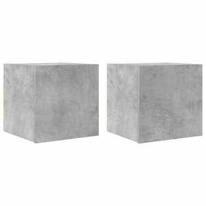 vidaXL 2 db betonszürke falra szerelhető TV-szekrény 30, 5 x 30 x 30 cm kép