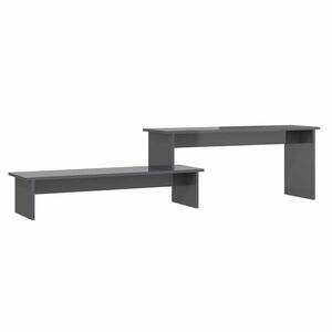 vidaXL magasfényű szürke szerelt fa TV-szekrény 180 x 30 x 43 cm kép