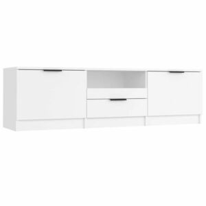 vidaXL fehér szerelt fa TV-szekrény 140 x 40 x 35 cm kép