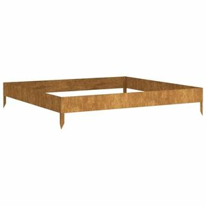 vidaXL corten acél kerti magaságyás 100 x 100 x 18, 5 cm kép