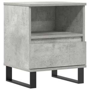 vidaXL betonszürke szerelt fa éjjeliszekrény 40x35x50 cm kép