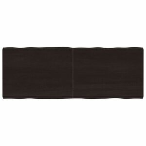 vidaXL sötétbarna kezelt tömör asztallap 160x60x(2-6) cm kép