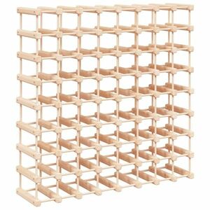 vidaXL tömör fenyőfa bortartó 72 palackhoz 90, 5x23x90, 5 cm kép