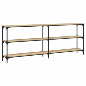 vidaXL sonoma tölgy színű szerelt fa dohányzóasztal 200x29x75 cm kép