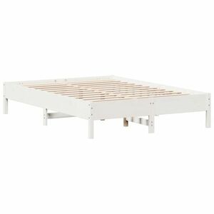 vidaXL fehér tömör fenyőfa ágy matrac nélkül 150 x 200 cm kép