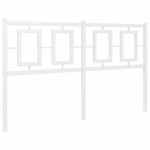 vidaXL fehér fém fejtámla 135 cm kép