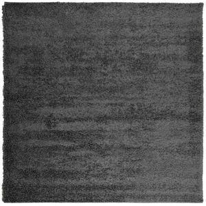vidaXL PAMPLONA antracit magas szálú bolyhos modern szőnyeg 160x160 cm kép