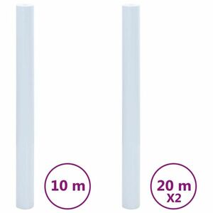 vidaXL 3 db matt átlátszó fehér PVC statikus ablakfólia kép