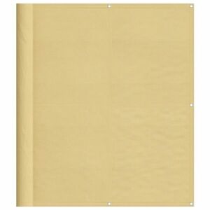 vidaXL homokszínű 100% oxford poliészter erkélyparaván 120 x 400 cm kép