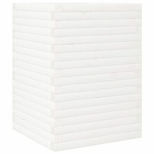 vidaXL fehér tömör fenyőfa kerti virágláda 50 x 50 x 68, 5 cm kép