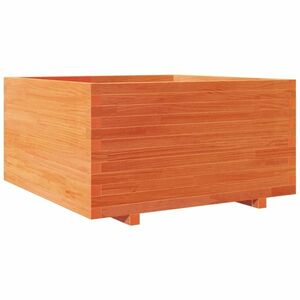 vidaXL viaszbarna tömör fenyőfa kerti virágláda 90 x 90 x 49, 5 cm kép