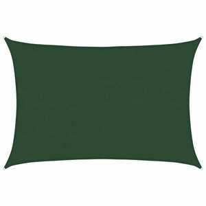 vidaXL sötétzöld HDPE napvitorla 160 g/m² 5 x 7 m kép