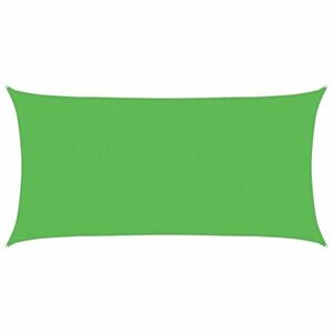 vidaXL világoszöld négyszögletű HDPE napvitorla 160 g/m² 2, 5x5 m kép