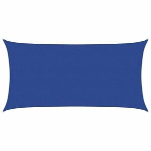 vidaXL kék négyszögletű HDPE napvitorla 160 g/m² 4x7 m kép