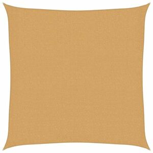 vidaXL homokszínű négyzet alakú HDPE napvitorla 160 g/m² 2 x 2 m kép