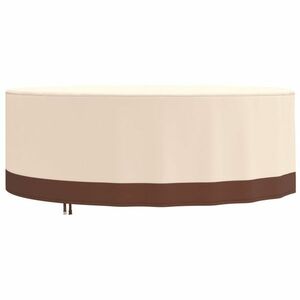 vidaXL bézs 600D oxford szövet kerek kerti bútorhuzat Ø 244 x 71 cm kép