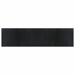 vidaXL négyszögletű fekete bambusz szőnyeg 100 x 400 cm kép
