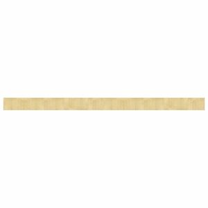 vidaXL négyszögletű világos természetes bambusz szőnyeg 60 x 1000 cm kép