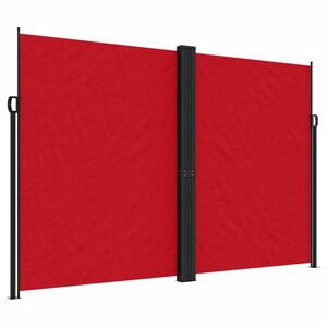vidaXL piros behúzható oldalsó napellenző 220 x 1200 cm kép