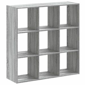vidaXL szürke sonoma színű szerelt fa könyvespolc 102 x 32 x 102 cm kép